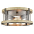 Farmhouse Flush Mount Ceiling Light Seeded Glass Shades Drum 2-light